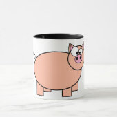Pig-Cartoon Tasse (Zentrum)