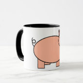 Pig-Cartoon Tasse (Vorderseite Links)