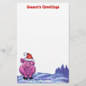 Pig Christmas Briefpapier (Vorderseite)