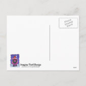 Pig Christmas Feiertagspostkarte (Rückseite)