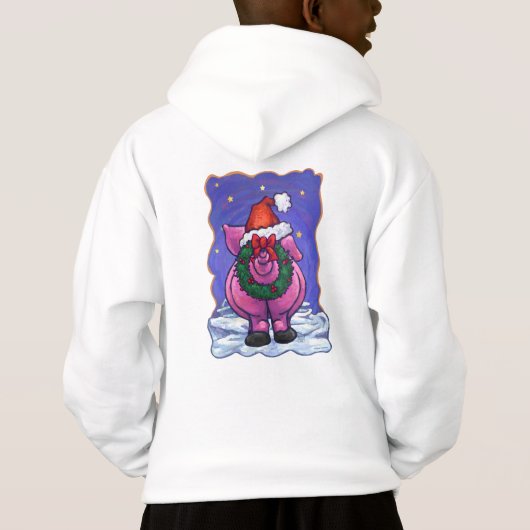 Pig Christmas Hoodie (Rückseite)