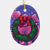 Pig Christmas Keramikornament (Hinten)