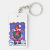 Pig Christmas Schlüsselanhänger (Rückseite)