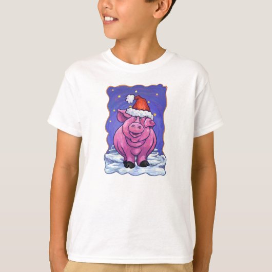 Pig Christmas T-Shirt (Vorderseite)