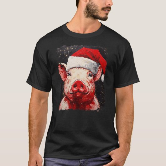 Pig Christmas T-Shirt (Vorderseite)