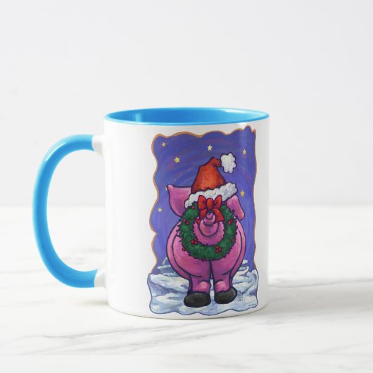 Pig Christmas Tasse (Links)
