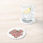 Pig Christmas Tree Funny Animal Christmas Untersetzer (Vor Ort)