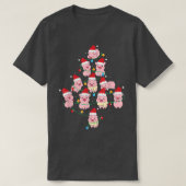 Pig Christmas Tree Merry Pigmas Funny Piggy Lover T-Shirt (Design vorne)