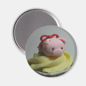 Pig Cupcake Magnet (Vorderseite/Rückseite)