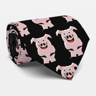 Pig Design Black Krawatte