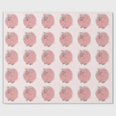Pig Design Geschenkpapier (Flach)