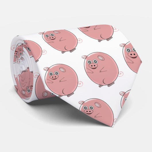 Pig Design Krawatte (Gerollt)