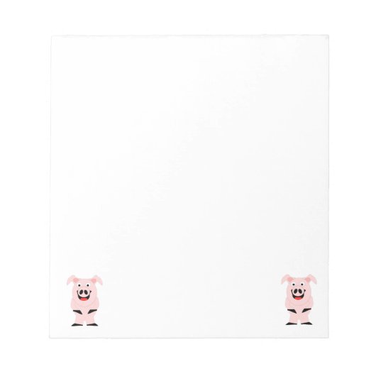Pig Design Notizblock (Vorderseite)