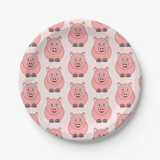 Pig Design Pappteller (Vorderseite)