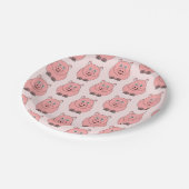 Pig Design Pappteller (Schrägansicht)