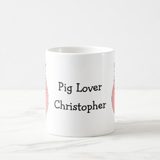 Pig Design Personalisiert Kaffeetasse (Mittel)