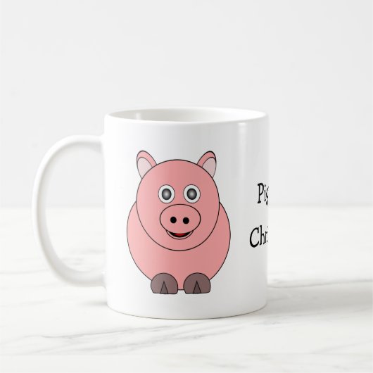 Pig Design Personalisiert Kaffeetasse (Links)