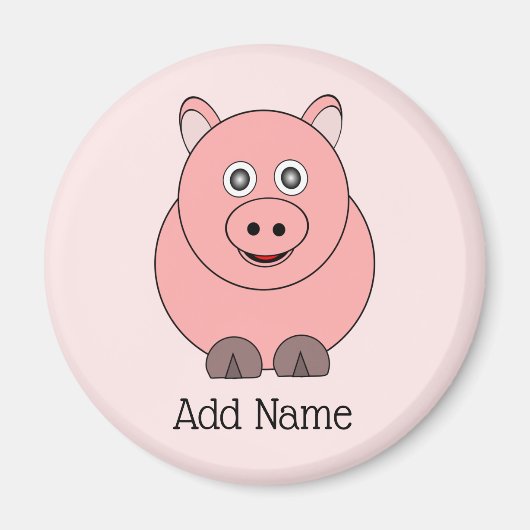 Pig Design Personalisiert Magnet (Vorne)