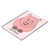 Pig Design Personalisiert Notizblock (Linke Seite)