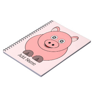 Pig Design Personalisiert Notizblock