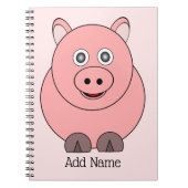 Pig Design Personalisiert Notizblock (Vorderseite)