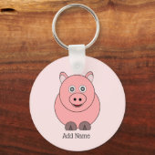Pig Design Personalisiert Schlüsselanhänger (Vorderseite)