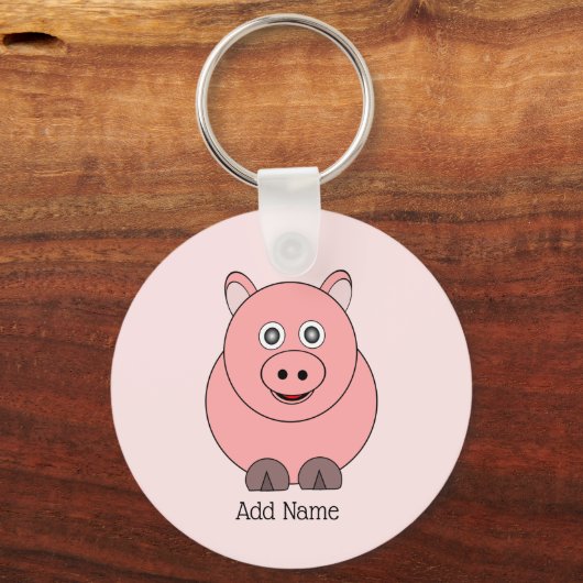 Pig Design Personalisiert Schlüsselanhänger (Vorderseite)