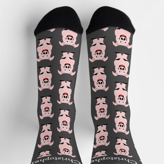 Pig Design Personalisiert Socken (Oben)