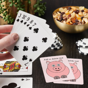 Pig Design Personalisiert Spielkarten