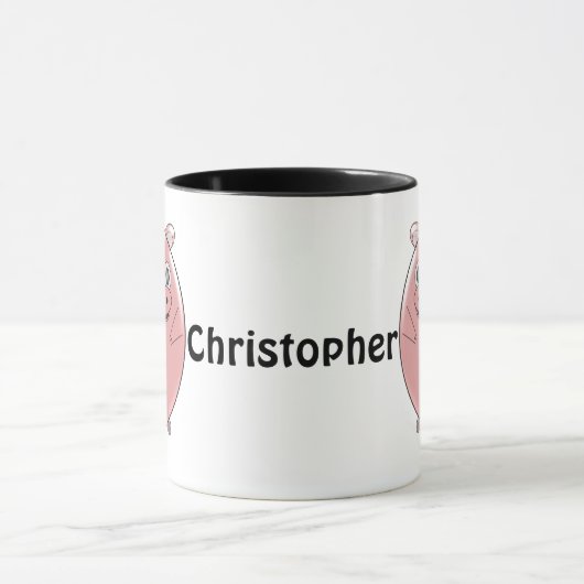 Pig Design Personalisiert Tasse (Zentrum)