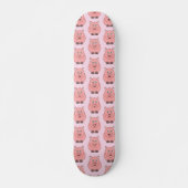 Pig Design Pink Skateboard Deck (Vorne)