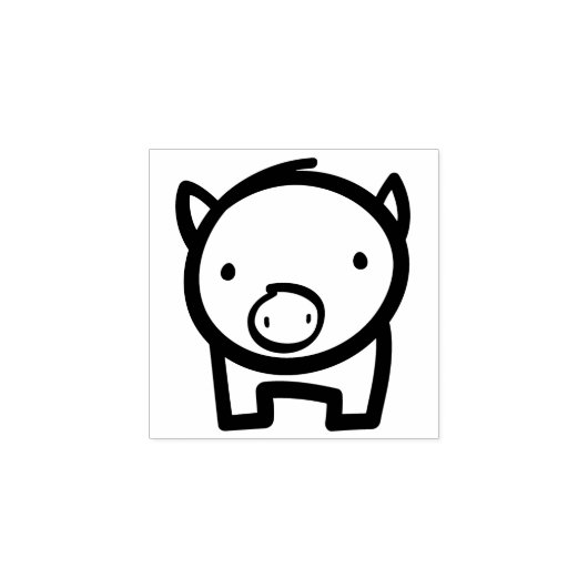 Pig Doodle Gummi Briefmarke Gummistempel (Prägung)
