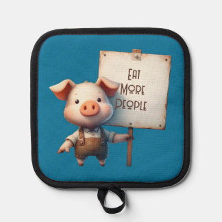 Pig - Eat More People Oven Mitt Topflappen