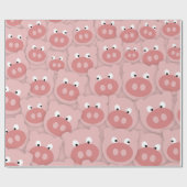 Pig Face Fun Geschenkpapier (Flach)