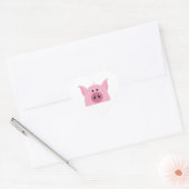 Pig Face Herz-Aufkleber (Umschlag)