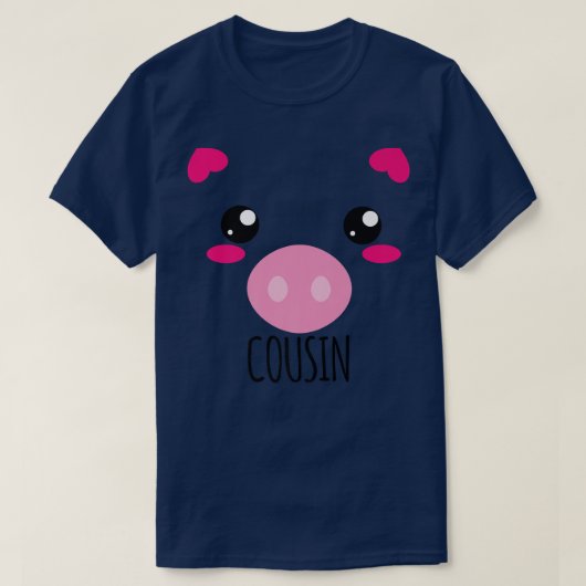 Pig Face Kawaii T-Shirt (Design vorne)