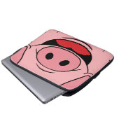 Pig Face Laptopschutzhülle (Vorne Knopf)