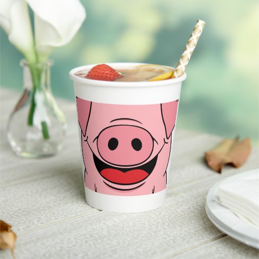 Pig Face Pappbecher (In Situ)