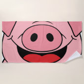 Pig Face Strandtuch (Vorderseite)