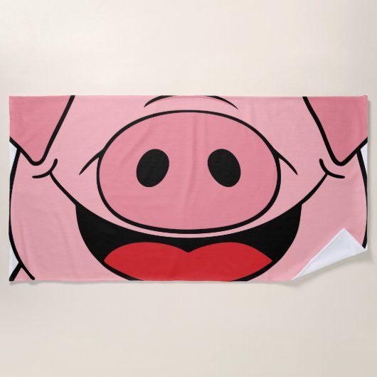 Pig Face Strandtuch (Vorderseite)
