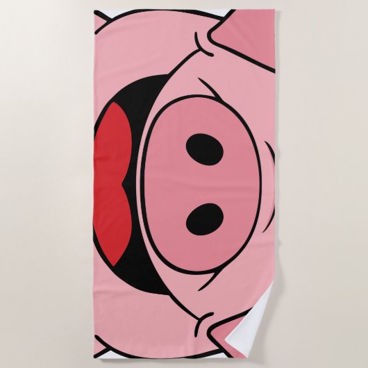 Pig Face Strandtuch (Vorderseite)