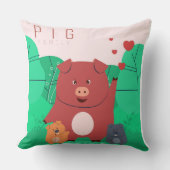 Pig Family Pillow Kissen (Vorderseite)