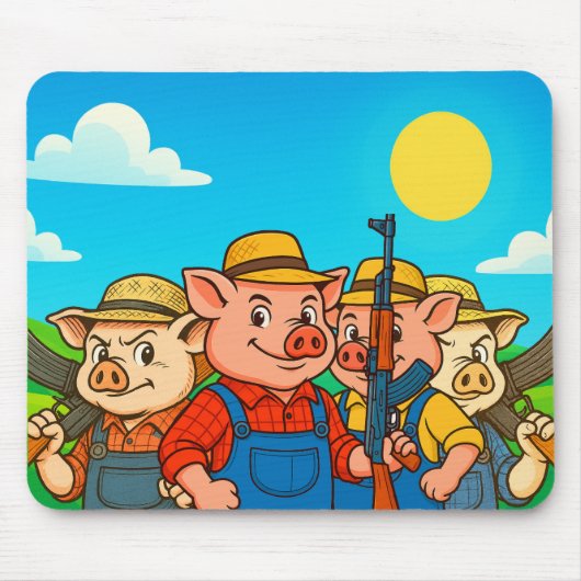 Pig Farming Committee Pax Baculum Mauspad (Vorne)