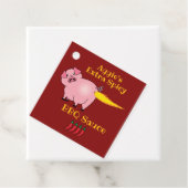 Pig Farting Fire Spicy BBQ Sauce Geschenkanhänger (Beispiel)