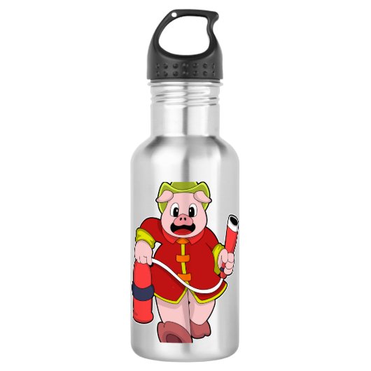Pig Feuerlöschgerät Edelstahlflasche (Vorderseite)