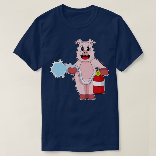 Pig Feuerwehrschlauch T-Shirt (Design vorne)