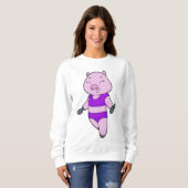 Pig Fitness Dumbell Sweatshirt (Vorne ganz)