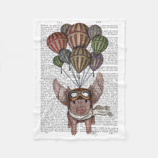 Pig Fleecedecke (Vorderseite)