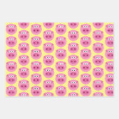 Pig-Gesicht Cartoon, kundenspezifische Farbverpack Geschenkpapier Set (Vorderseite 3)