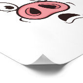 Pig-Gesicht-Kostüm Poster (Ecke)